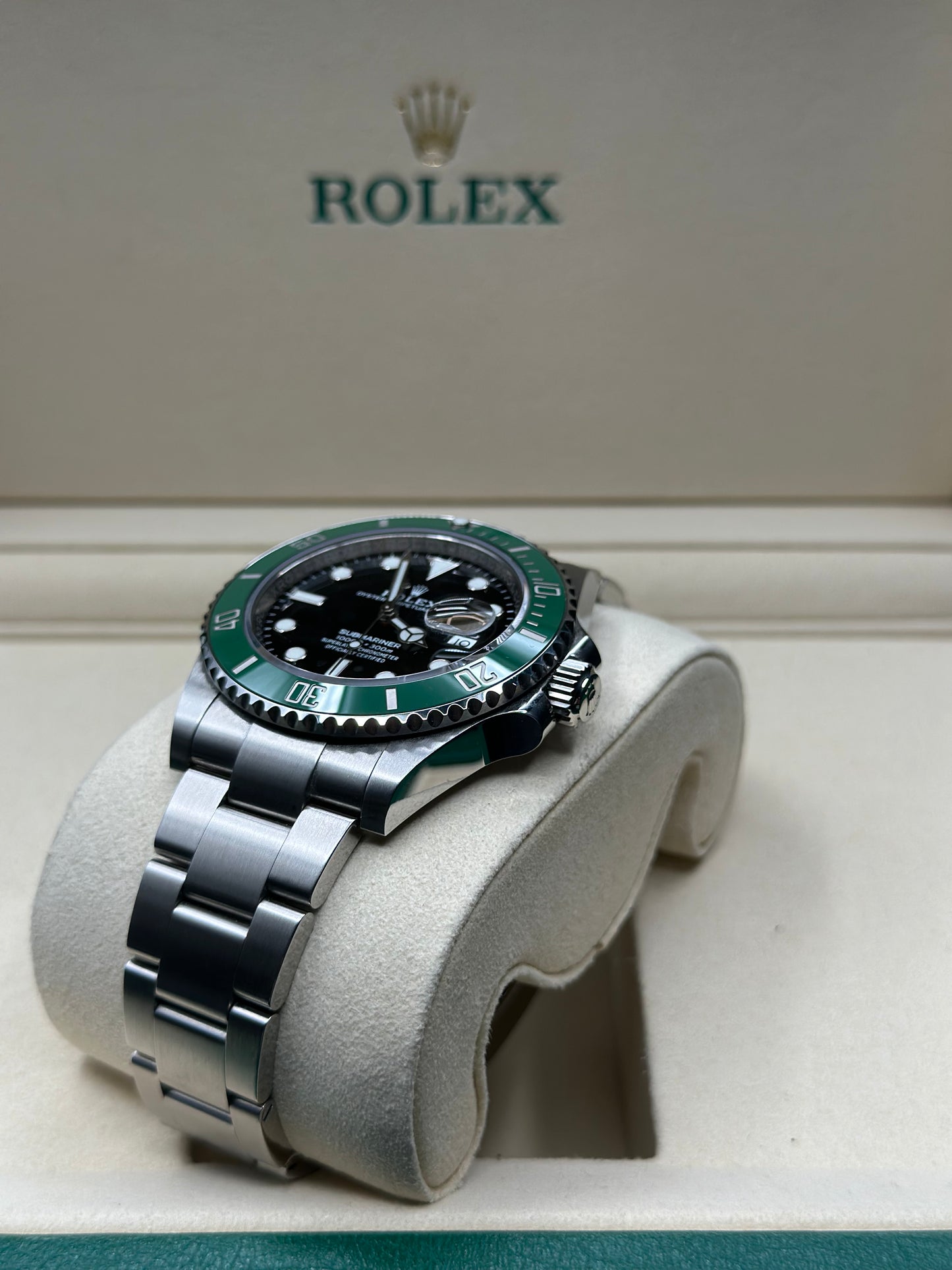Rolex Submariner Black Dial on Oyster 126610LV Papers 2022
