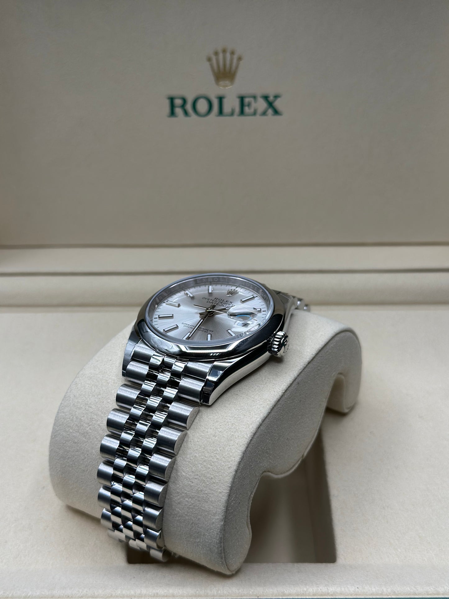 Rolex Datejust 36 Silver Index Dial on Jubilee 126200 Papers 2026