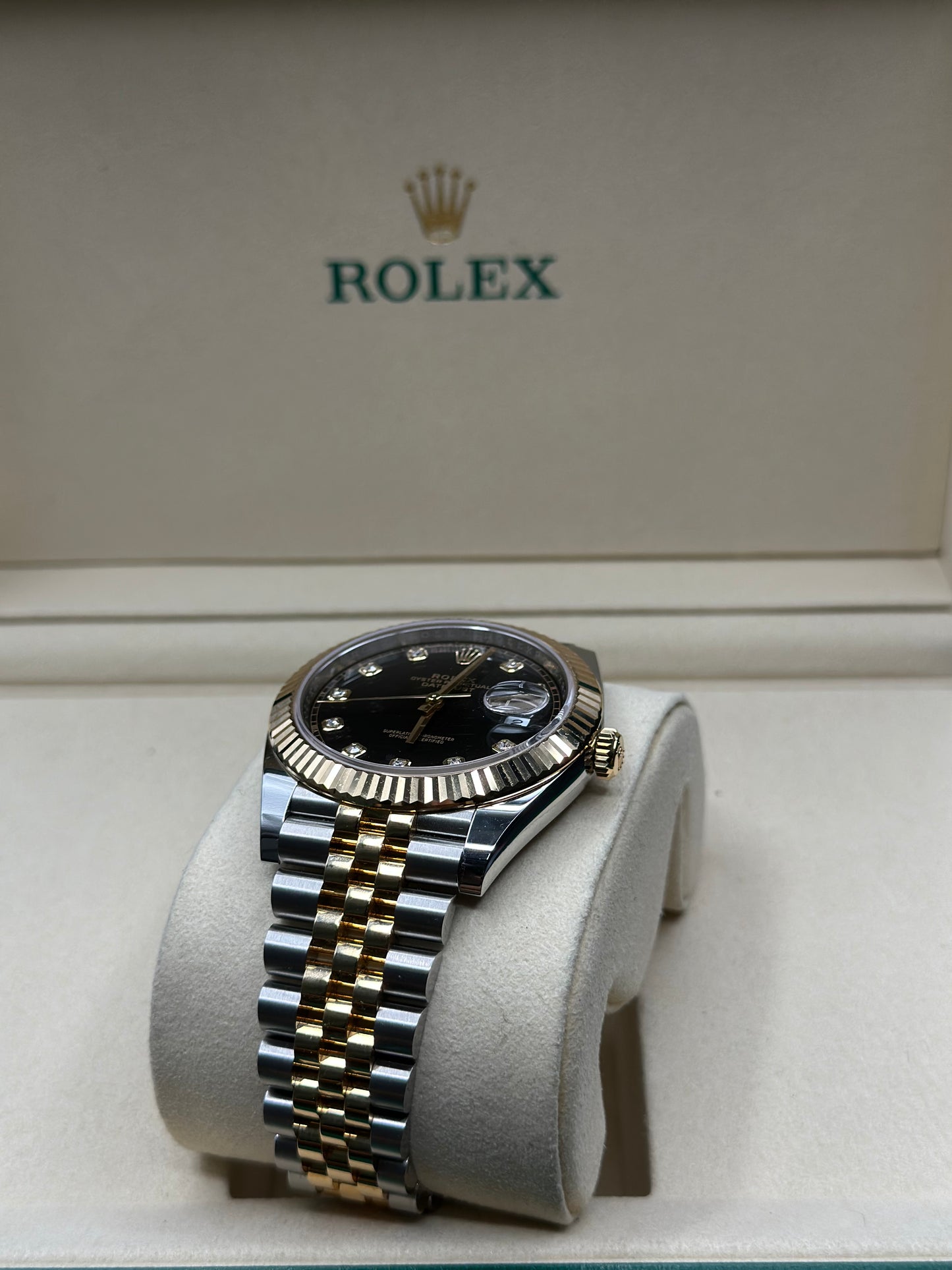 Rolex Datejust 41 Black Diamond Dial on Jubilee 126333 Papers 2025
