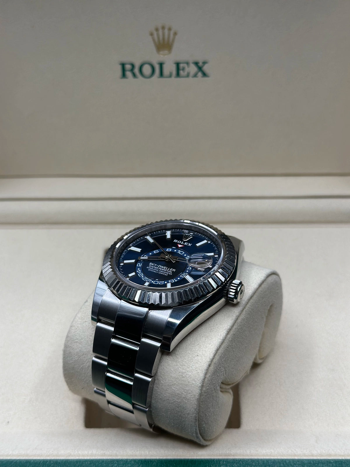 Rolex SkyDweller Blue Dial on Oyster 326934 Papers 2023