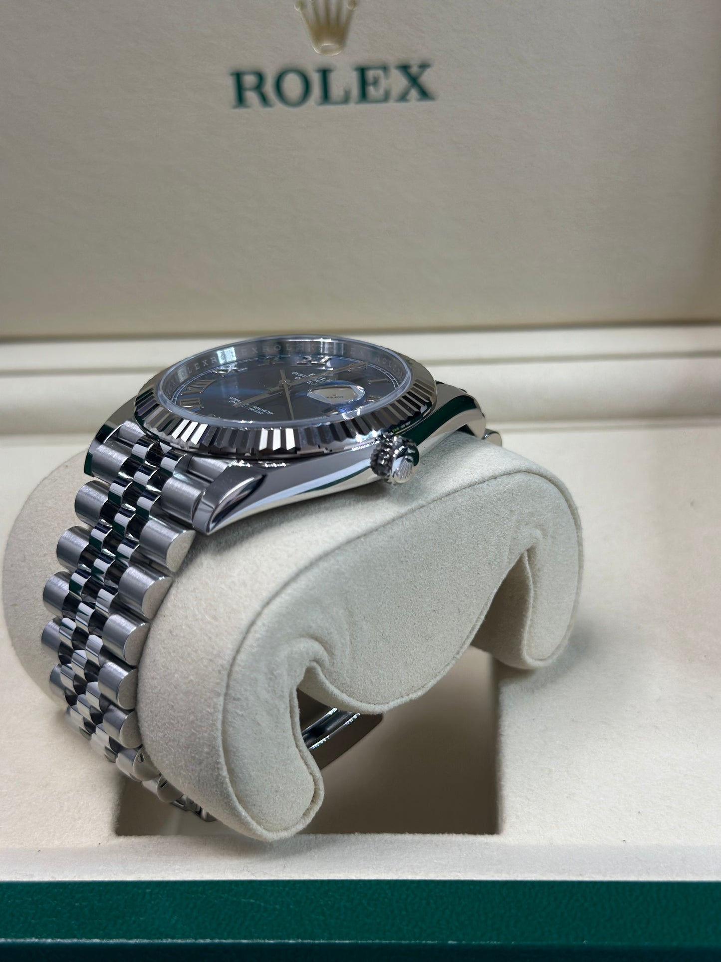 Rolex Datejust 41 Blue Roman Dial on Jubilee 126334 Papers 2026