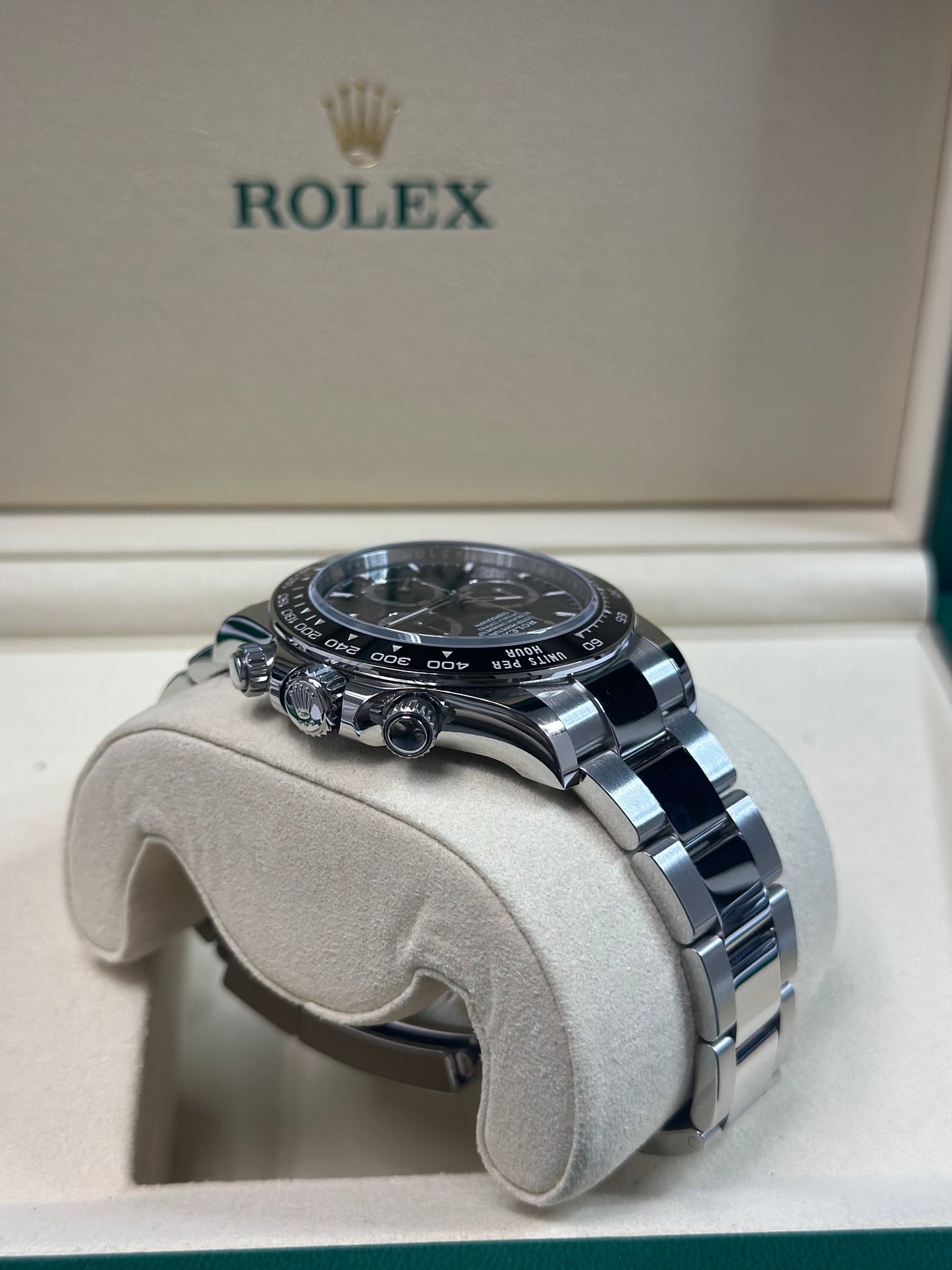 Rolex Daytona Black Index Dial on Oyster 126500LN Papers 2026