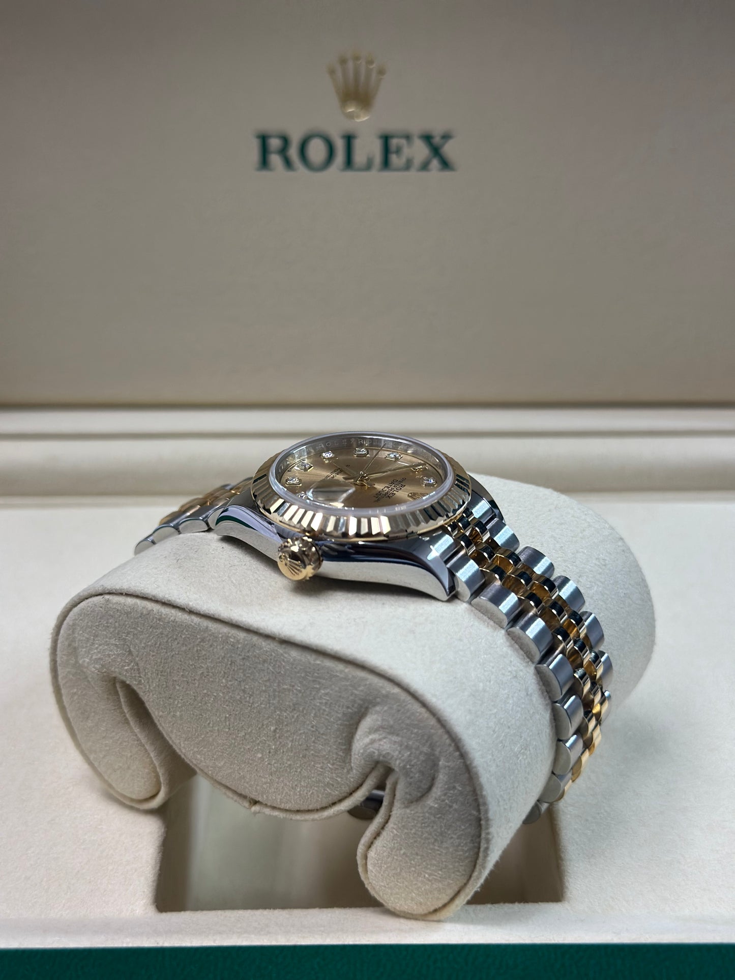 Rolex Datejust Lady Champagne Diamond Dial on Jubilee 279173 Papers 2026