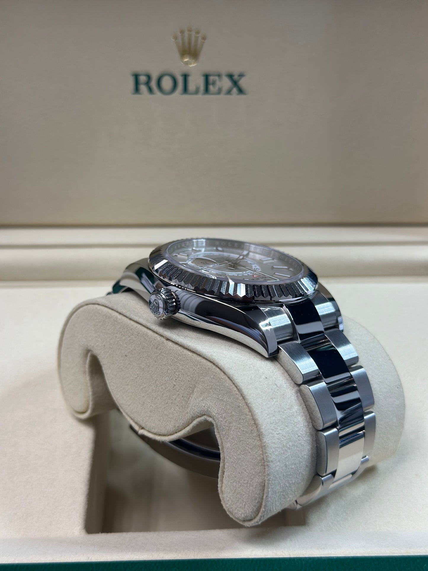 Rolex SkyDweller White Index Dial on Oyster 336934 Papers 2025