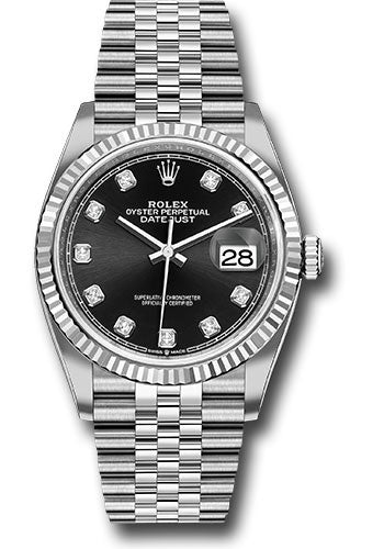 Rolex Datejust 36 Black Diamond Dial on Jubilee 126234 Papers 2025