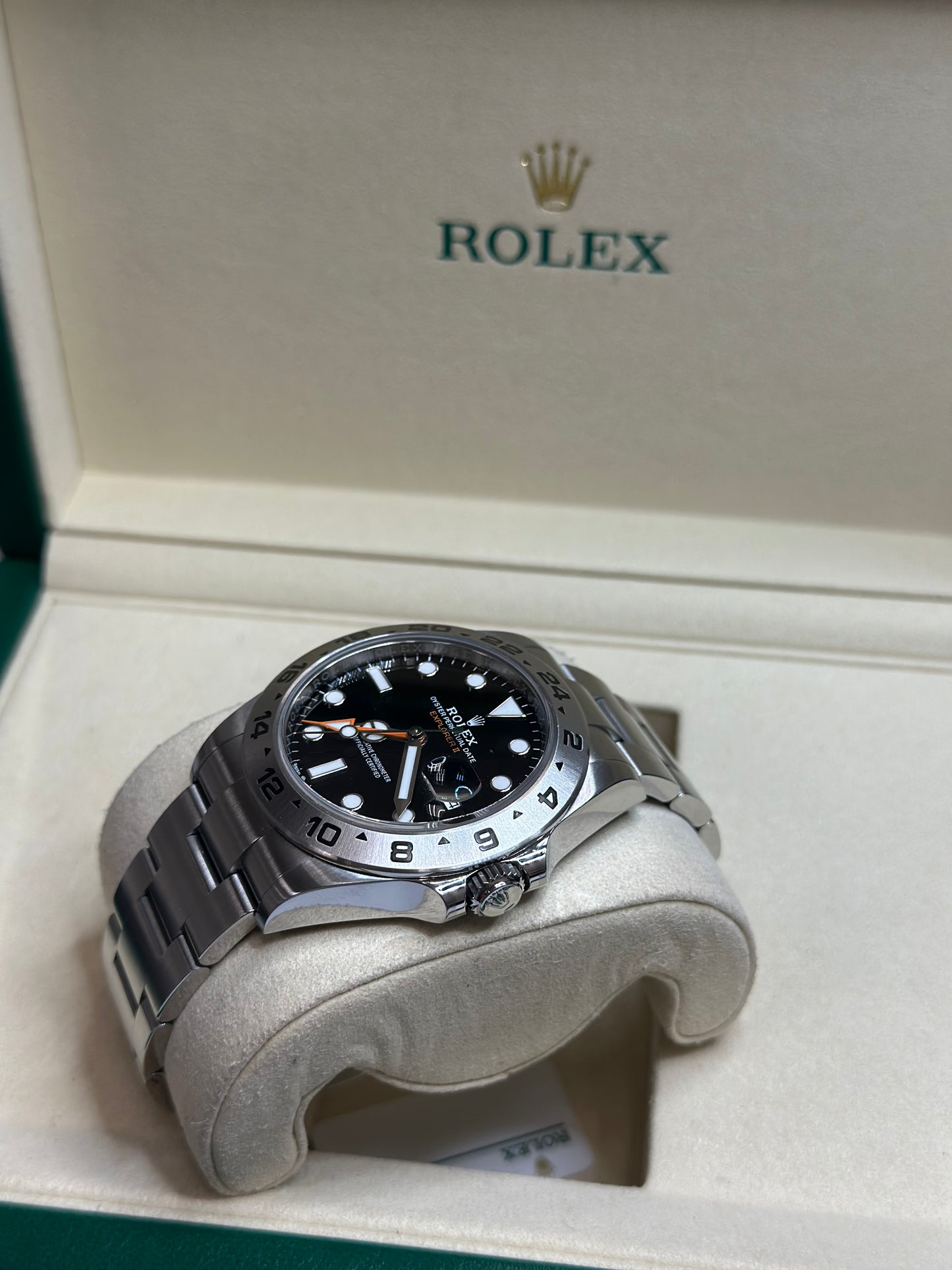 Rolex Explorer II Black Dial on Oyster 226570 Papers 2022