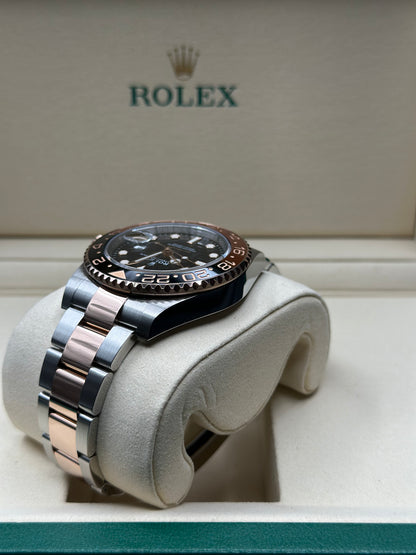 Rolex GMT-Master II "Root Beer" Black Dial on Oyster 126711CHNR Papers 2021