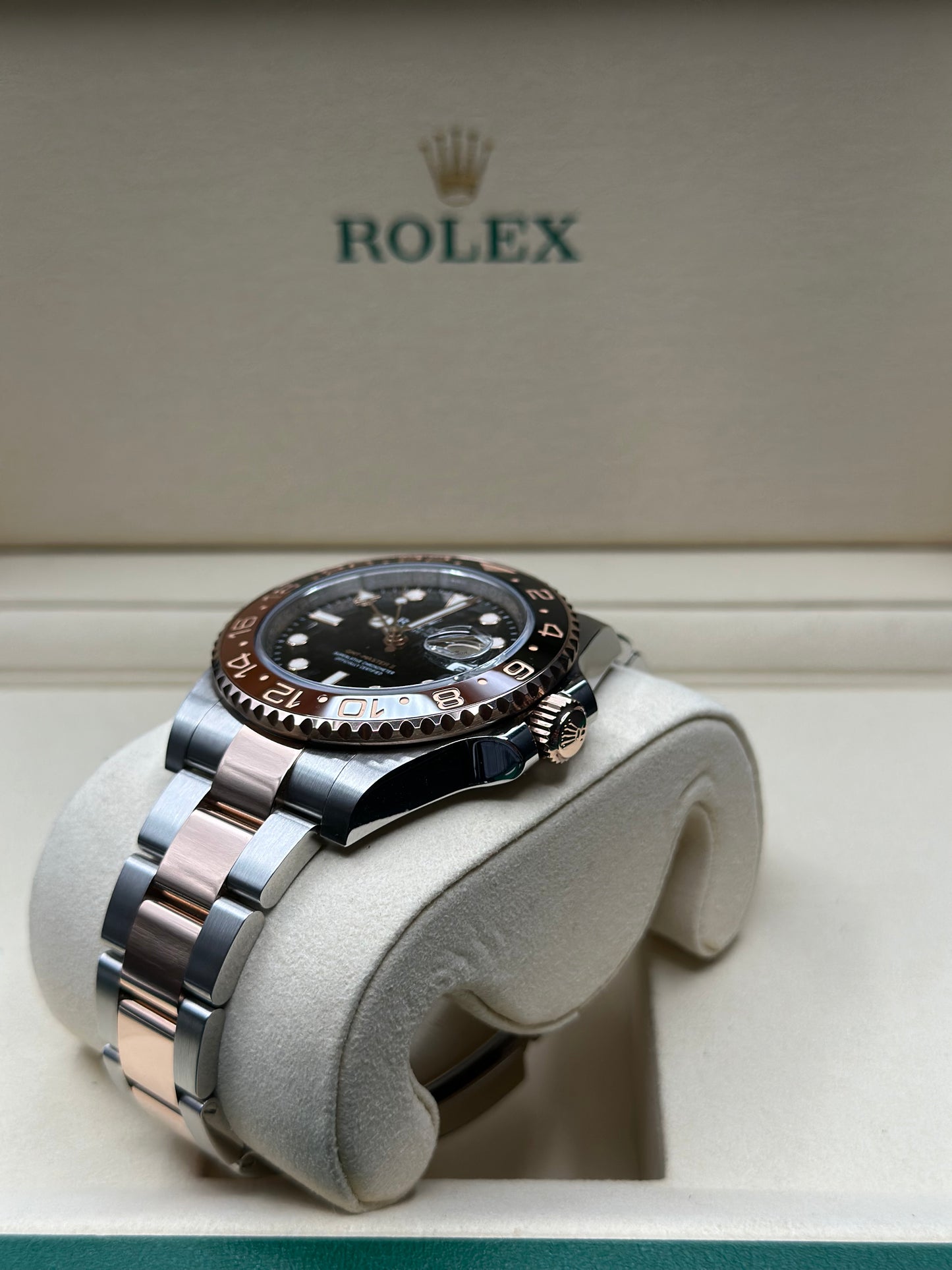 Rolex GMT-Master II "Root Beer" Black Dial on Oyster 126711CHNR Papers 2021