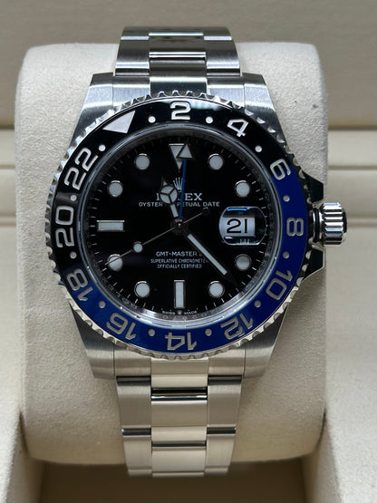 Rolex GMT-Master II Batman Black Dial on Oyster 126710BLNR Papers 2020