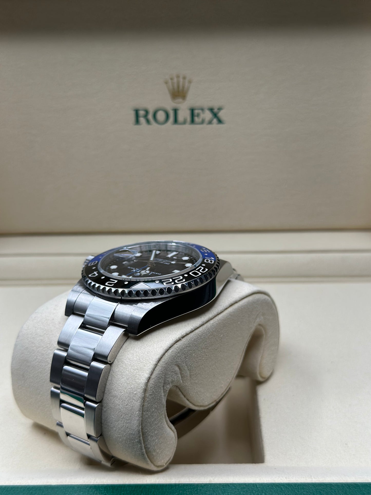 Rolex GMT-Master II Batman Black Dial on Oyster 126710BLNR Papers 2020