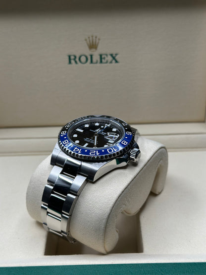 Rolex GMT-Master II Batman Black Dial on Oyster 126710BLNR Papers 2020