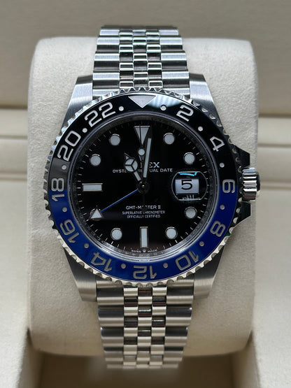 Rolex GMT-Master II Batgirl Black Dial on Jubilee 126710BLNR Papers 2020
