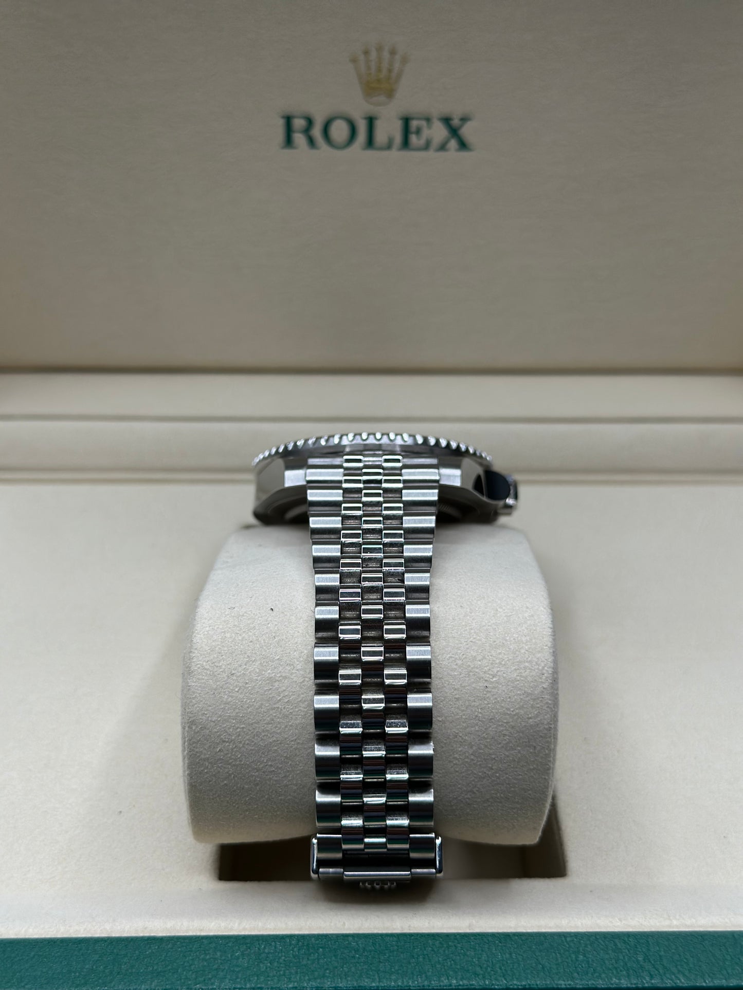 Rolex GMT-Master II Batgirl Black Dial on Jubilee 126710BLNR Papers 2020