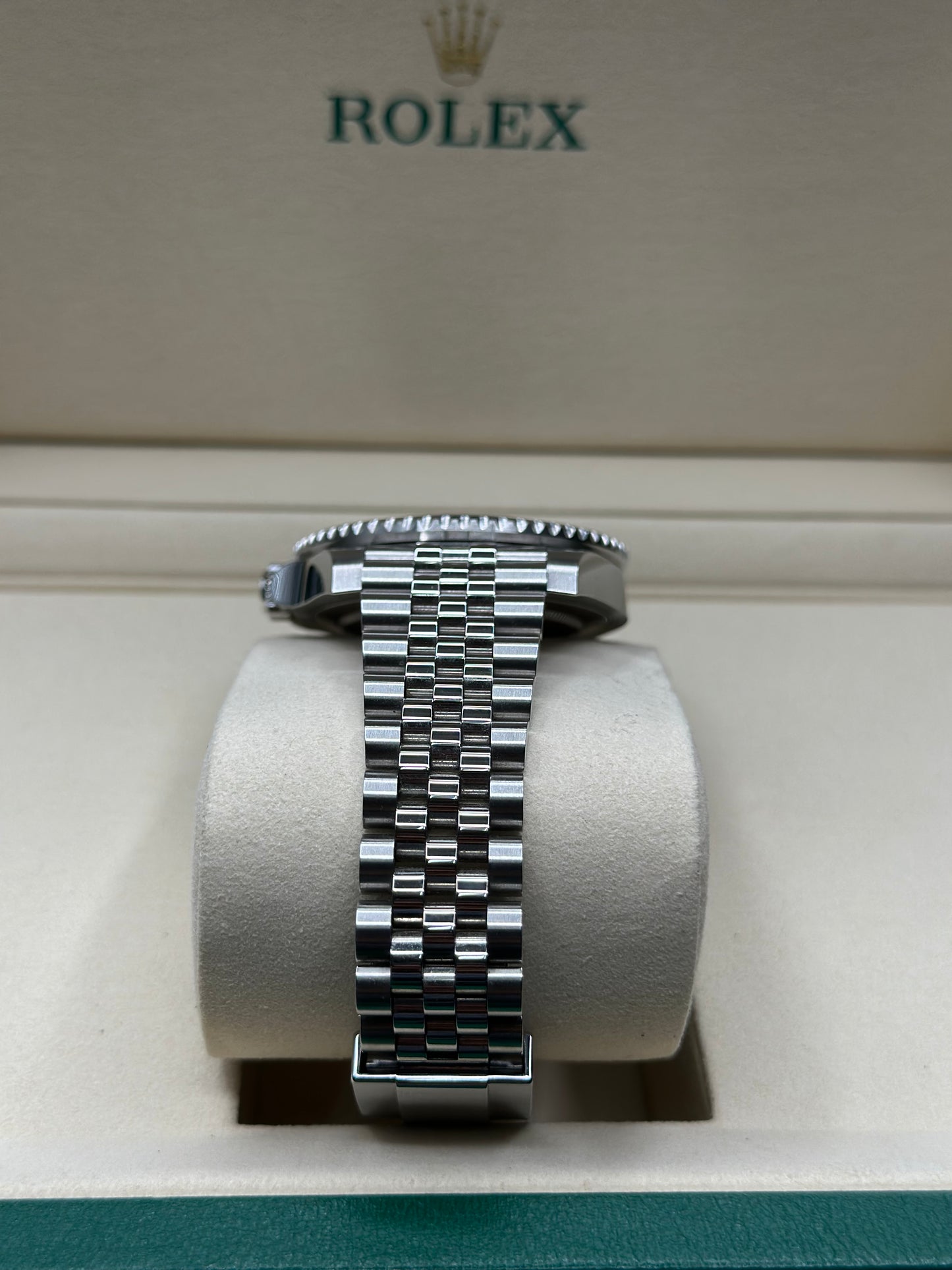Rolex GMT-Master II Batgirl Black Dial on Jubilee 126710BLNR Papers 2020