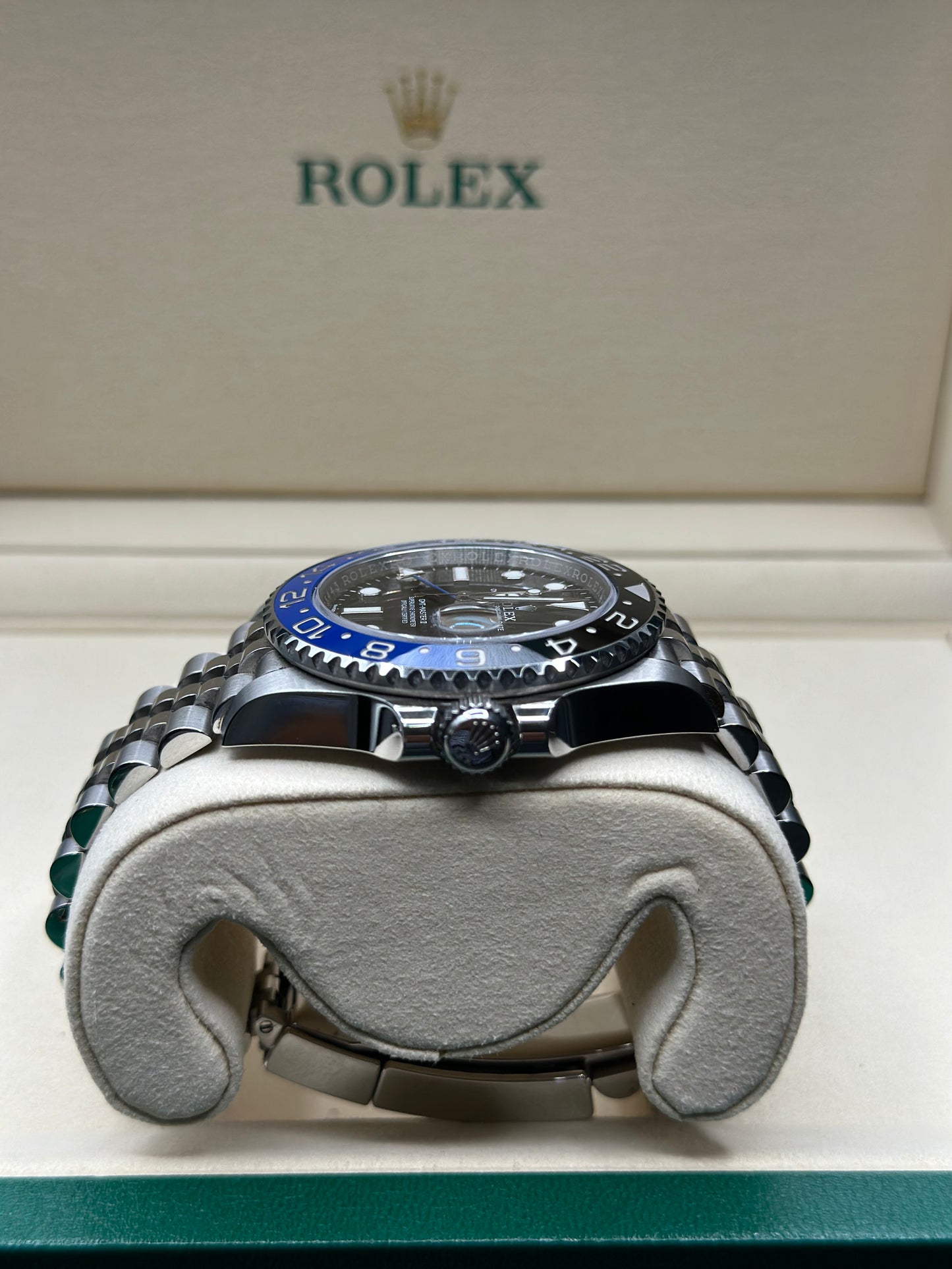 Rolex GMT-Master II Batgirl Black Dial on Jubilee 126710BLNR Papers 2020
