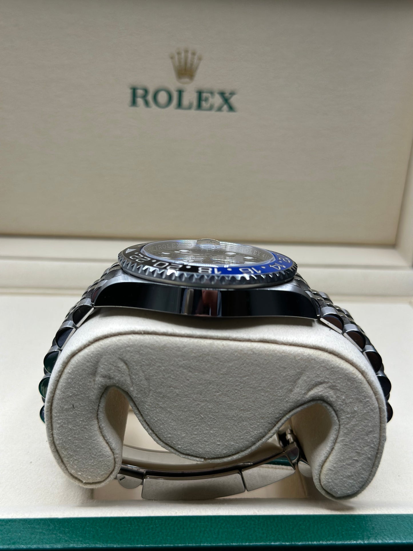 Rolex GMT-Master II Batgirl Black Dial on Jubilee 126710BLNR Papers 2020