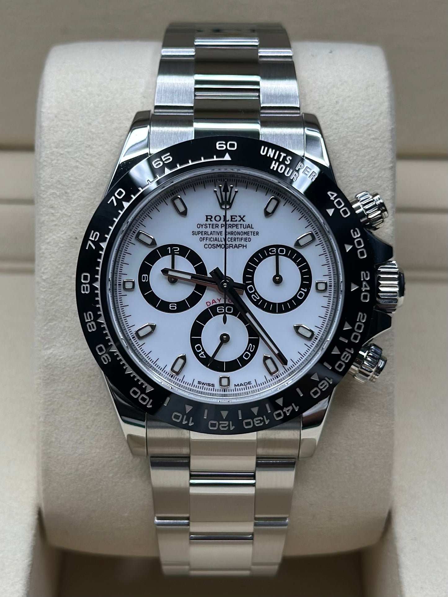 Rolex Daytona "Panda" White Dial on Oyster 116500LN Card 2022