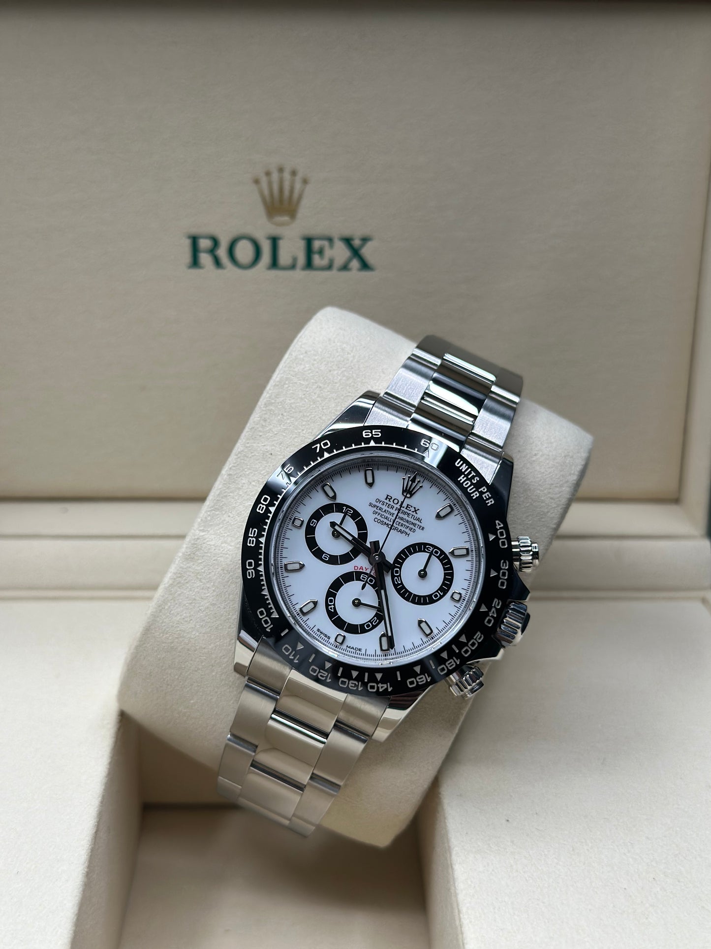 Rolex Daytona "Panda" White Dial on Oyster 116500LN Card 2022