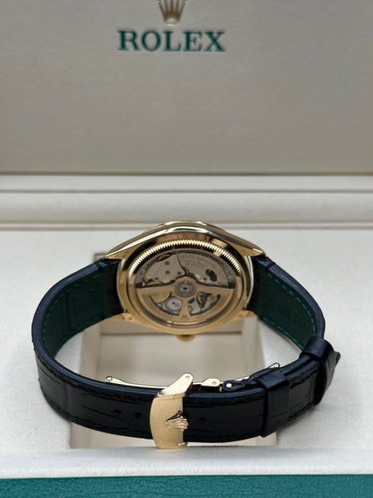 Rolex 1908 Black Index Arabic Dial on Leather Strap 52508 Papers 2025