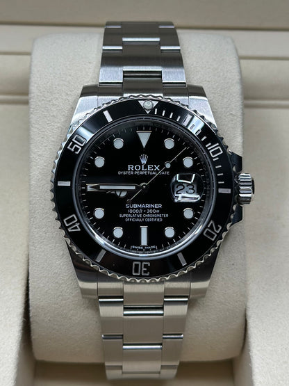 Rolex Submariner Black Dial on Oyster 116610LN Papers 2019