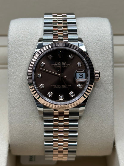 Rolex Datejust 31 Chocolate Diamond Dial on Jubilee 278271 Papers 2026