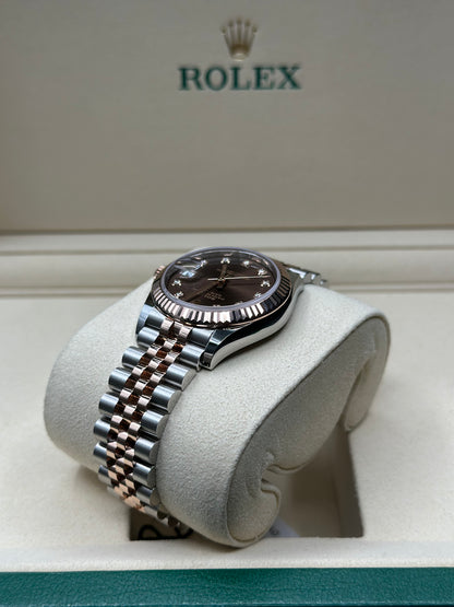 Rolex Datejust 31 Chocolate Diamond Dial on Jubilee 278271 Papers 2026