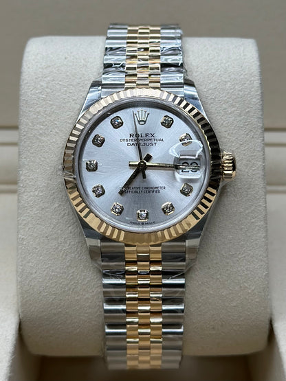 Rolex Datejust 31 Silver Diamond Dial on Jubilee 278273 Papers 2026