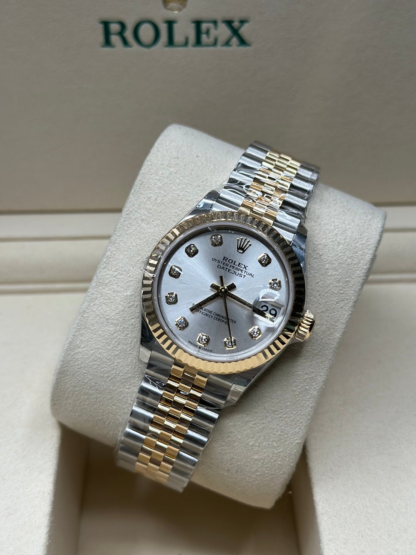 Rolex Datejust 31 Silver Diamond Dial on Jubilee 278273 Papers 2026