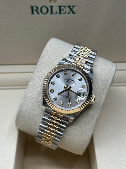 Rolex Datejust 31 Silver Diamond Dial on Jubilee 278273 Papers 2026