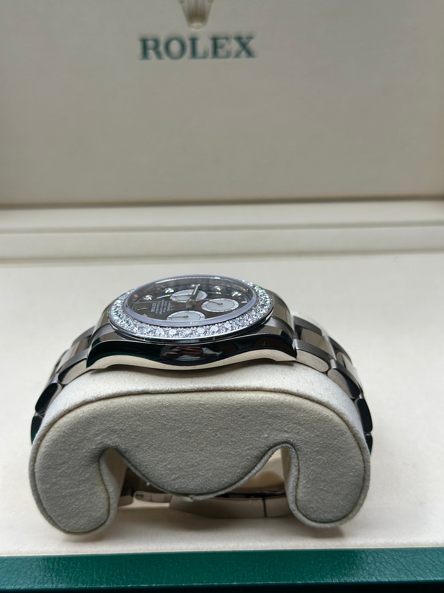 Rolex Daytona Black And White Mother-Of-Pearl Diamond Dial on Oyster 126579rbr Papers 2025
