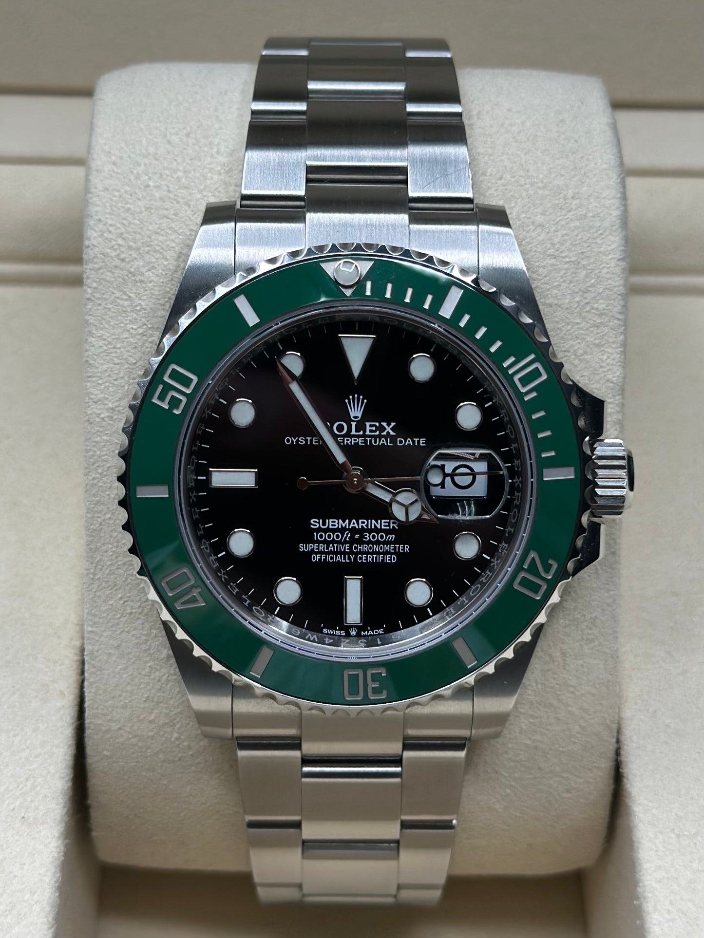 Rolex Submariner Black Dial on Oyster 126610LV Papers 2022