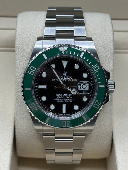 Rolex Submariner Black Dial on Oyster 126610LV Papers 2022