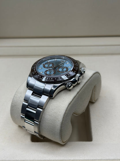Rolex Daytona Ice Blue Index Dial on Oysterlock 116506 Papers 2016