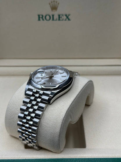 Rolex Datejust 36 Silver Index Dial on Jubilee 126200 Papers 2026