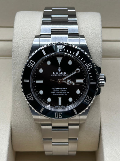 Rolex Submariner No-Date Black Dial on Oyster 124060 Papers 2022