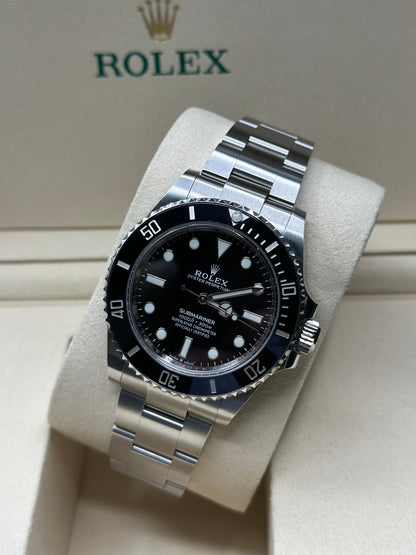 Rolex Submariner No-Date Black Dial on Oyster 124060 Papers 2022