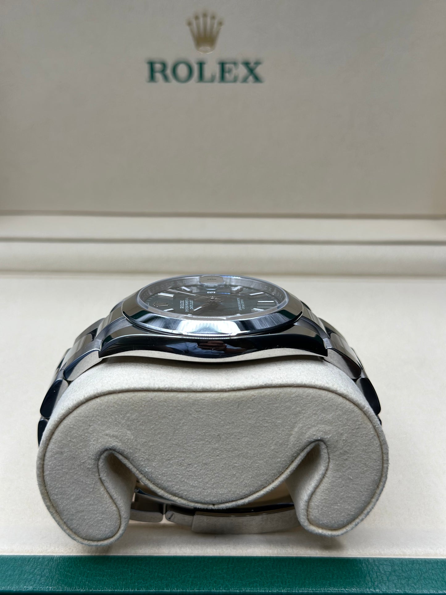 Rolex Datejust 41 Mint Green Index Dial on Oyster 126300 Papers 2026