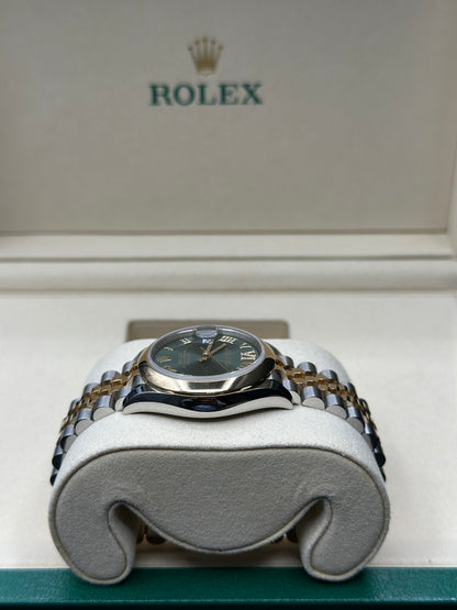 Rolex Datejust 31 Olive Green Diamond Roman Six Dial on Jubilee 278243 Papers 2026