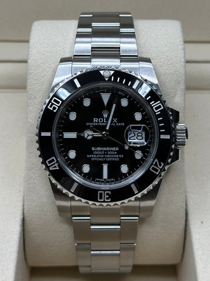 Rolex Submariner Black Dial on Oyster 116610LN Papers 2018