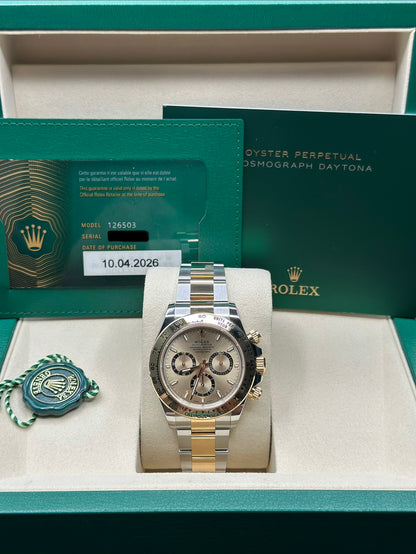 Rolex Daytona Golden Index Dial on Oyster 126503 Papers 2026