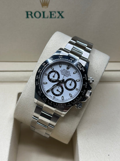 Rolex Daytona "Panda" White Dial on Oyster 116500LN Papers 2017