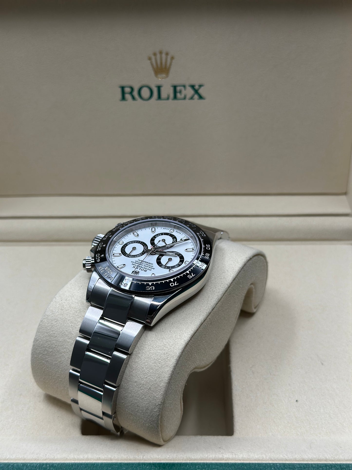 Rolex Daytona "Panda" White Dial on Oyster 116500LN Papers 2017