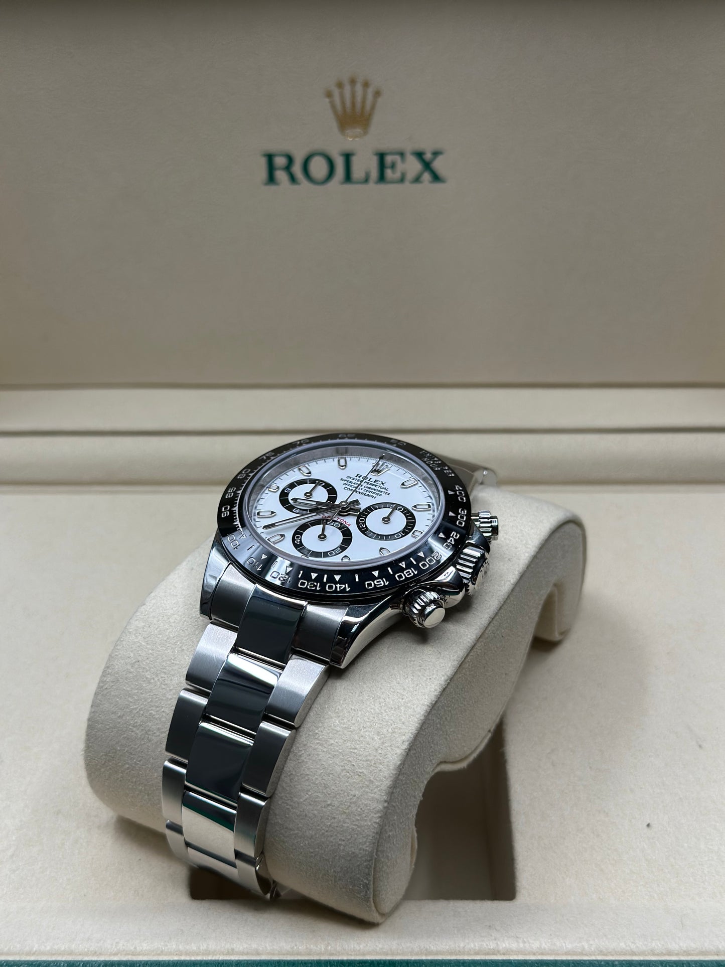 Rolex Daytona "Panda" White Dial on Oyster 116500LN Papers 2017
