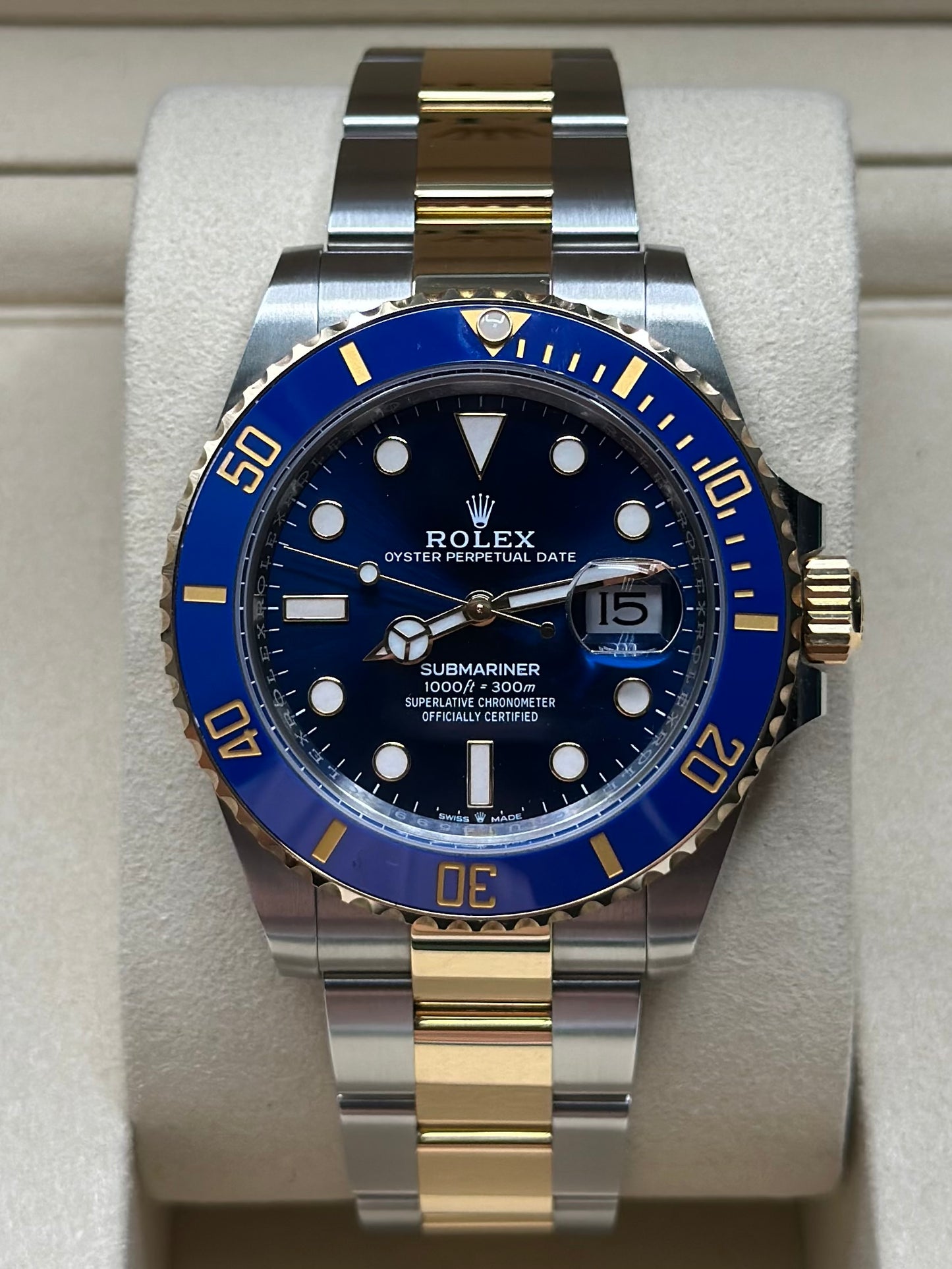 Rolex Submariner Blue Dial on Oyster 126613LB Papers 2026