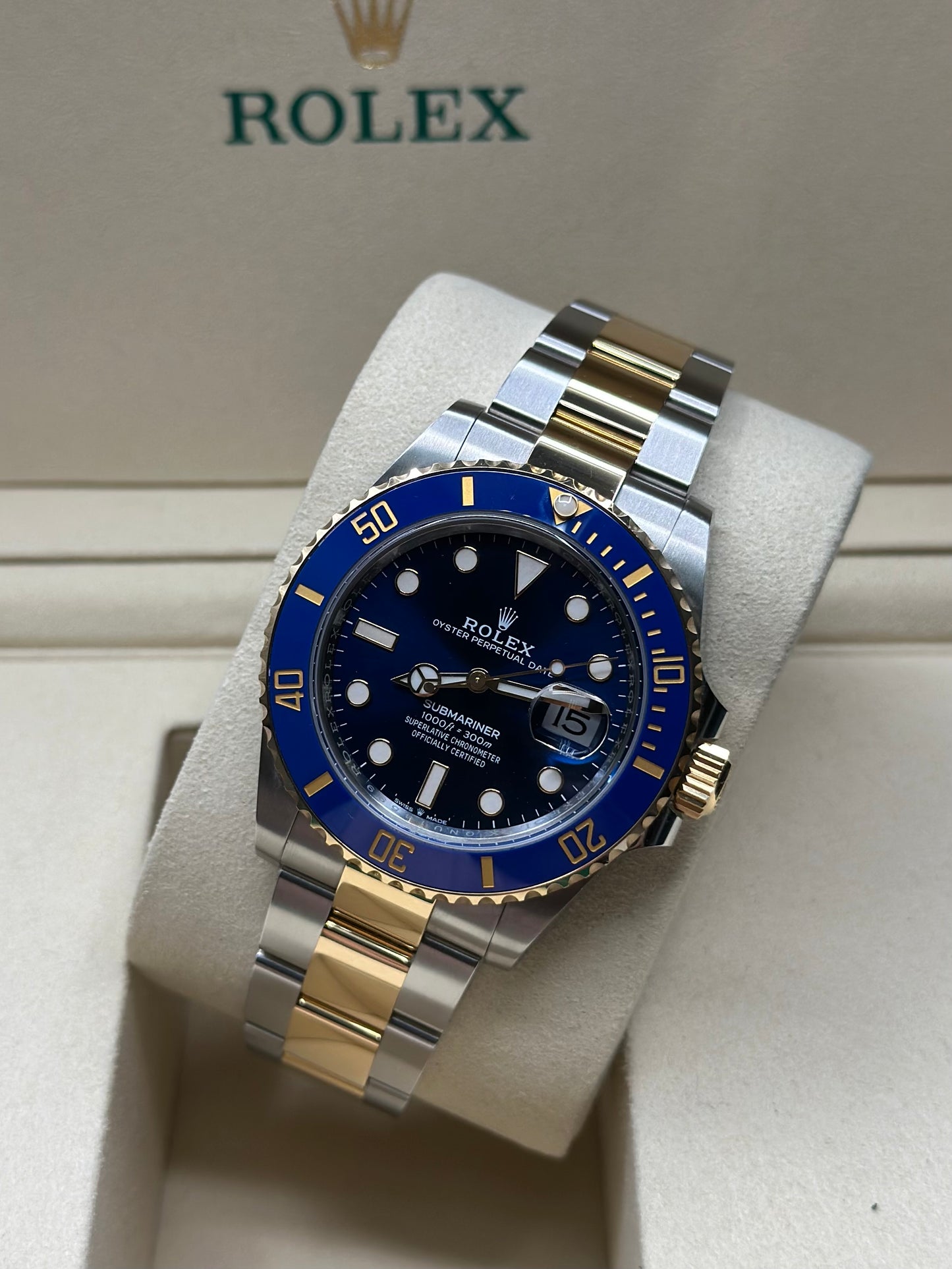 Rolex Submariner Blue Dial on Oyster 126613LB Papers 2026