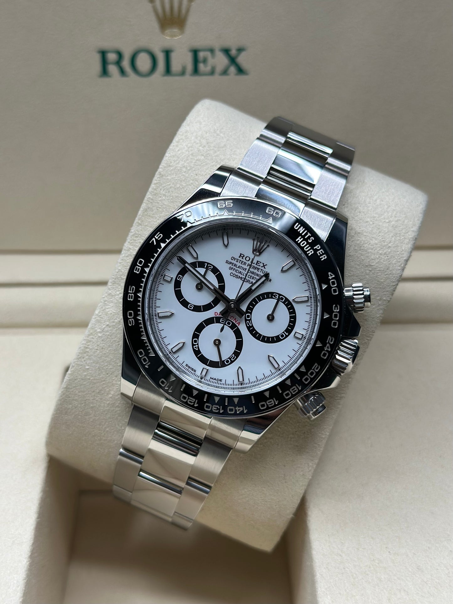 Rolex Daytona Black Dial on Oyster 126500LN Papers 2025
