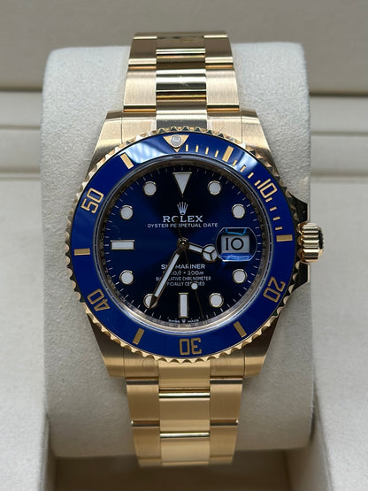 Rolex Submariner Blue Dial on Oyster 126618LB Papers 2024