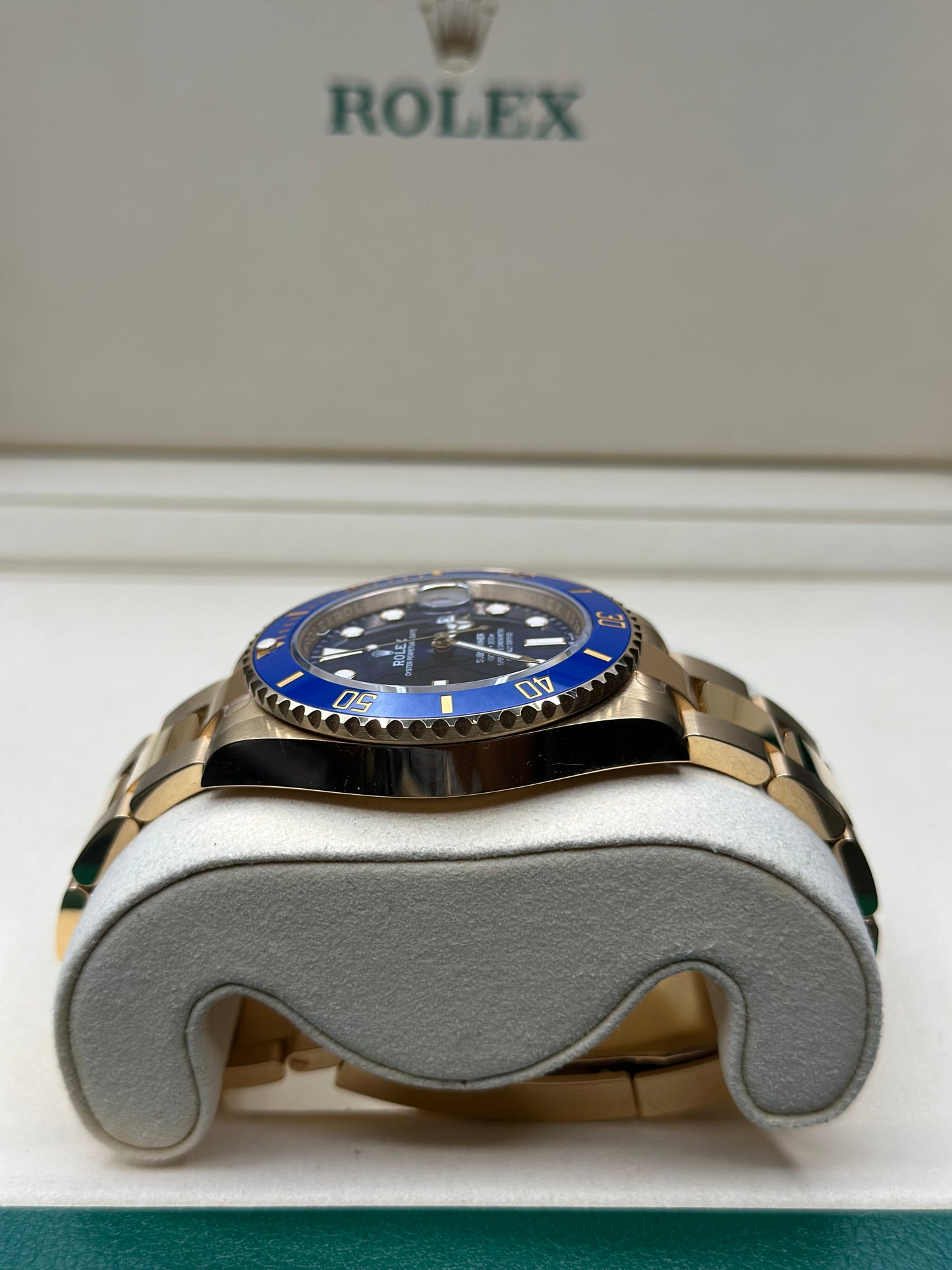 Rolex Submariner Blue Dial on Oyster 126618LB Papers 2024