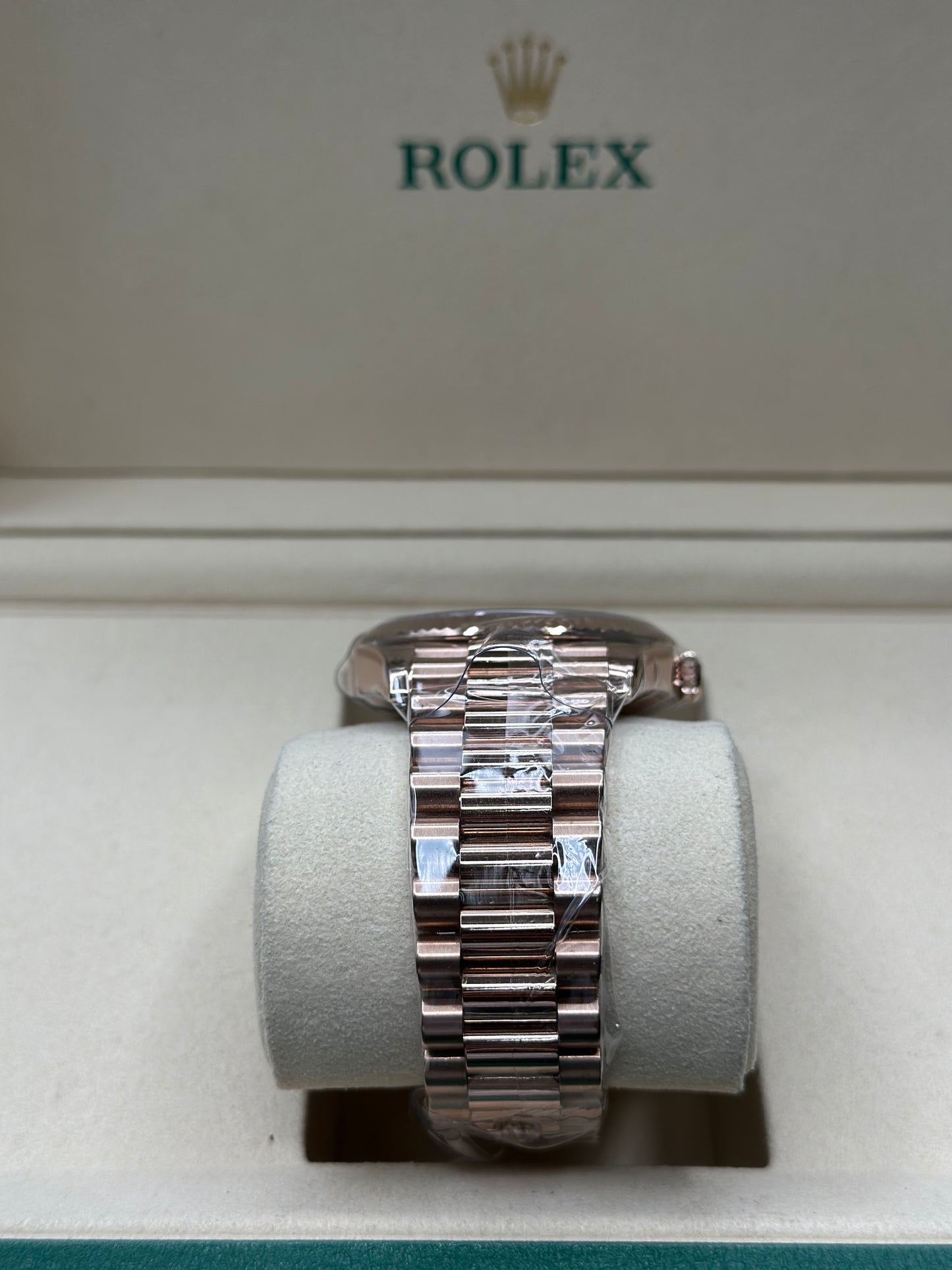 Rolex Day-Date 40 Slate Ombr√© Roman Dial on President 228235 Papers 2026