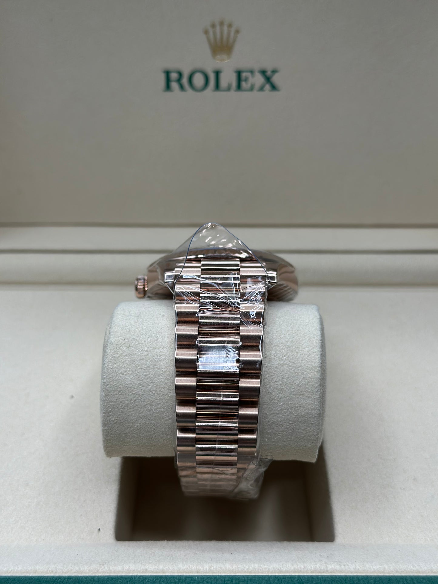 Rolex Day-Date 40 Slate Ombr√© Roman Dial on President 228235 Papers 2026
